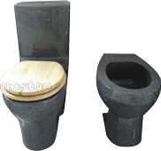 Granit Toilette und Bidet