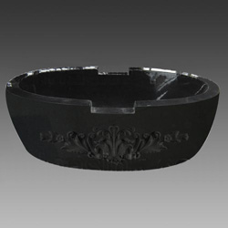 black carving  bathtub 
