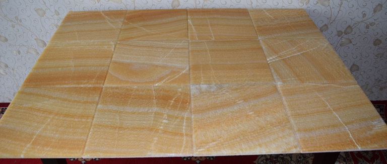 natural stone tile with beveling