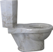 moon white stone toilet