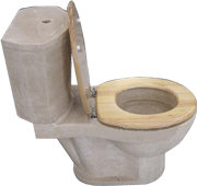 new crema marfil stone toilet