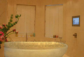 Travertin Badewanne