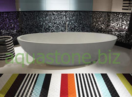 Kalksteinbadewanne