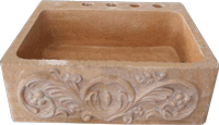Beige Travertin Küchenspüle