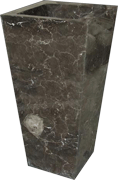 Dunkle Emperador Marmor Podest Waschbecken