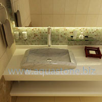 Carrara Art Stone Waschbecken