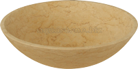 Creme Marmorwaschbecken