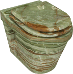 green onyx bathroom toilet